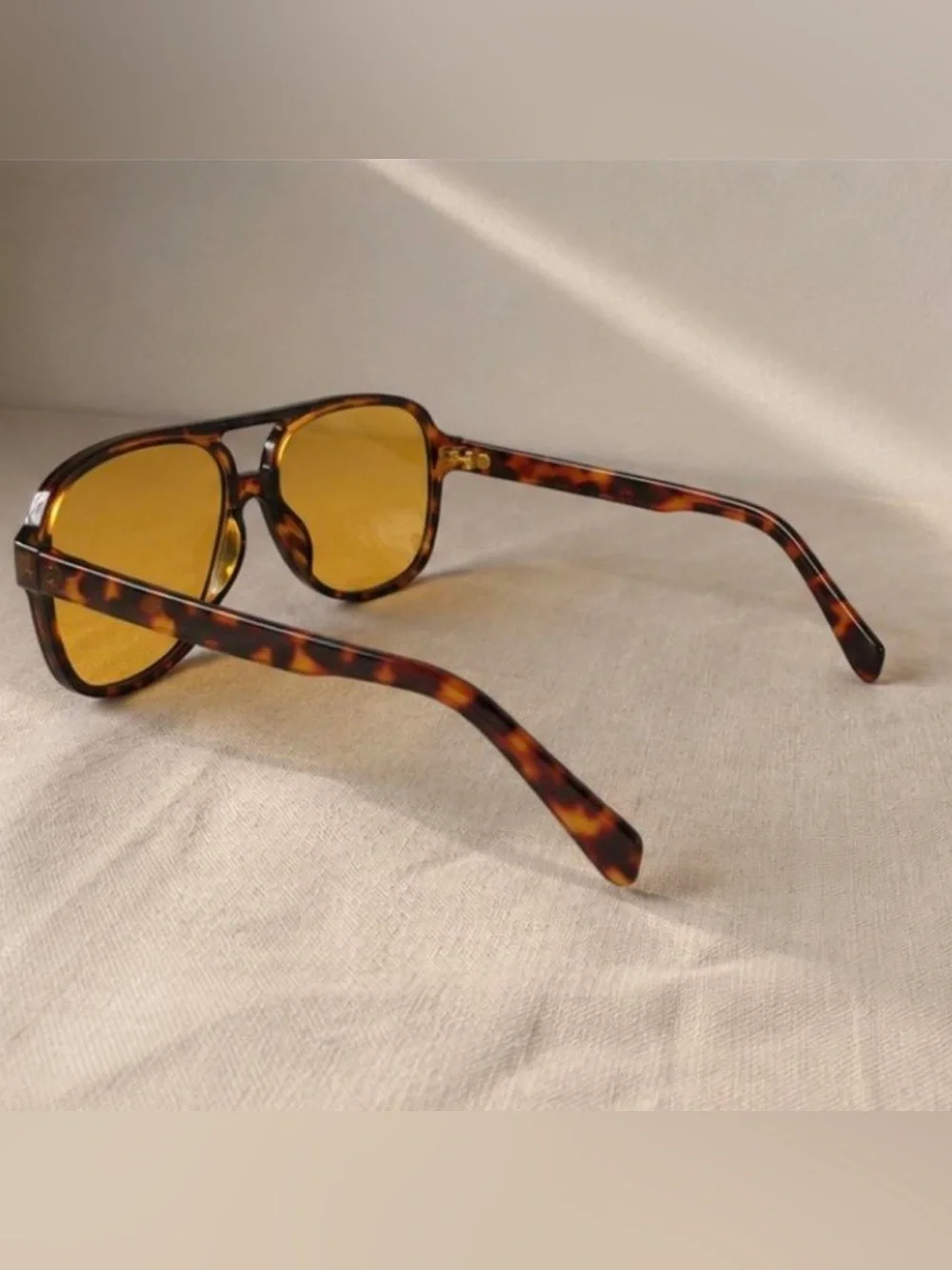Tortoiseshell Sunglasses with Amber Lenses for Women